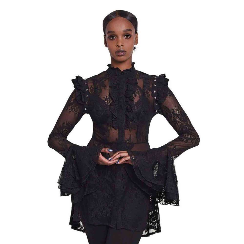 RARE!!! Sold out online! She’s Wicked Lace Blouse KILLSTAR New With Tags! - Picture 4 of 5